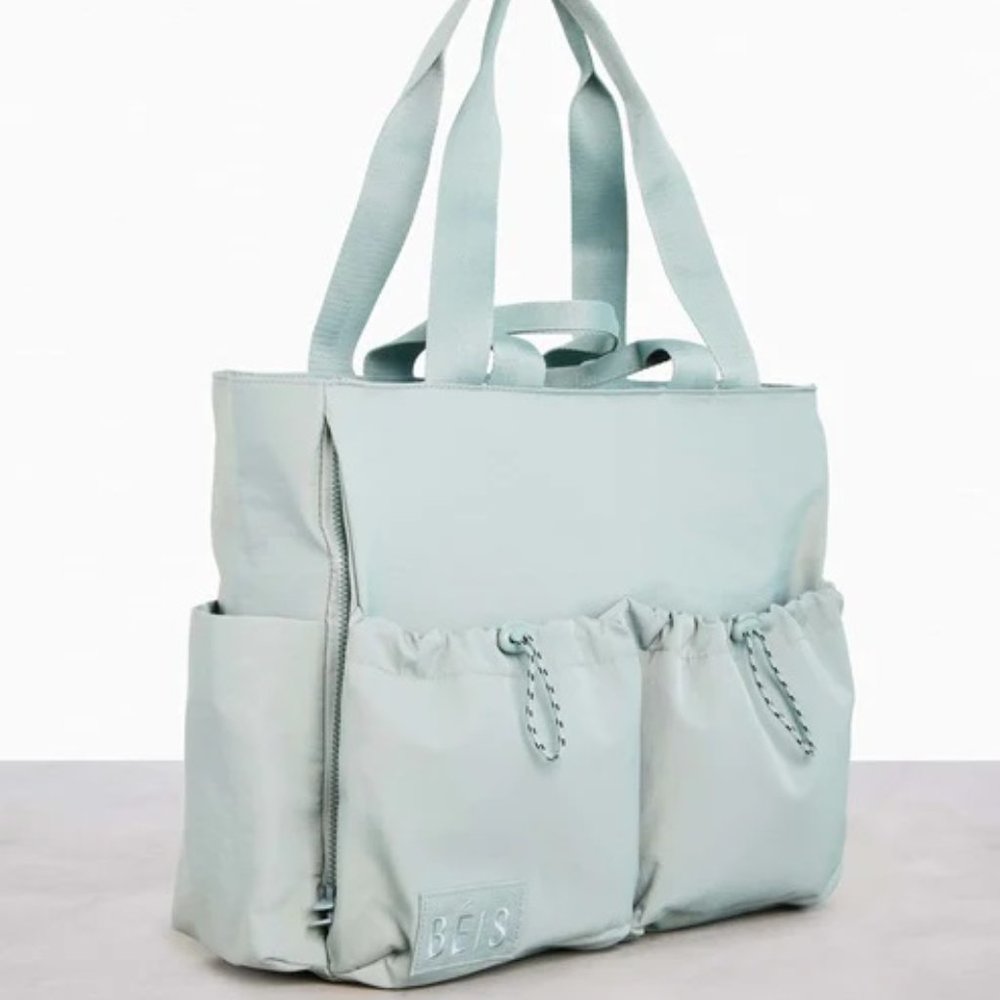 NWT BEIS Sport Carryall Tote in Slate